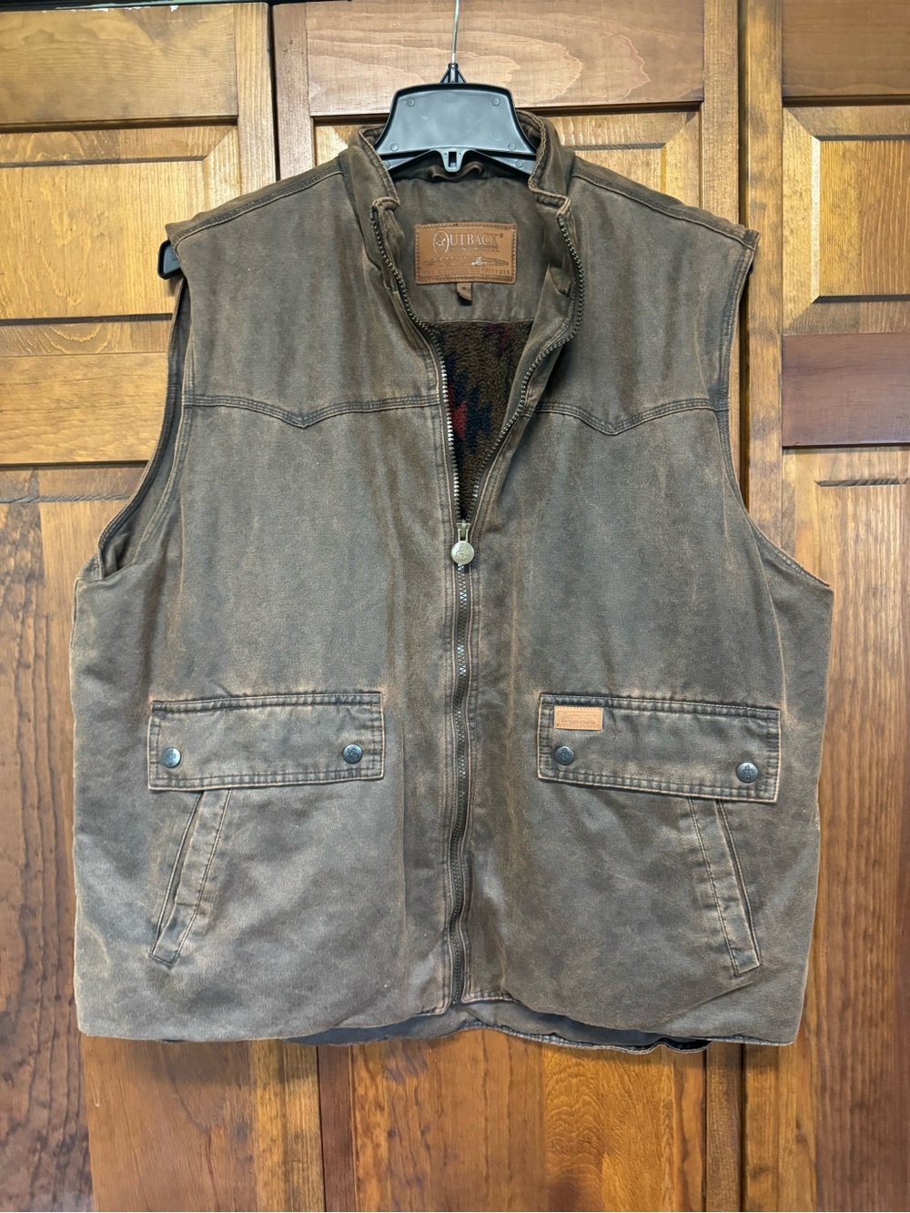 Outback Heritage Brown Men's Canvas Vest